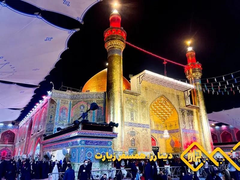 مردم در محراب نجف برای غدیر